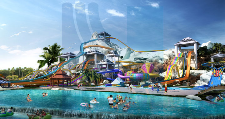?；◢u水上樂園雪山滑道區(qū)旅游規(guī)劃效果圖