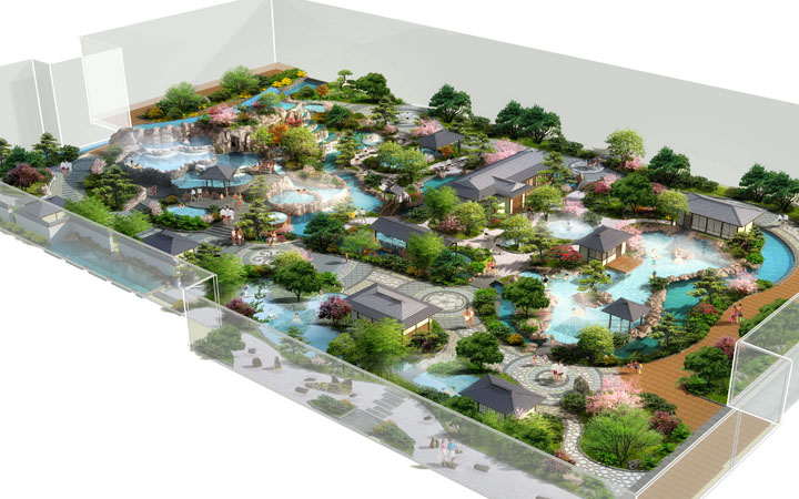 天津恒大世博中心國(guó)際溫泉中心旅游規(guī)劃鳥(niǎo)瞰圖