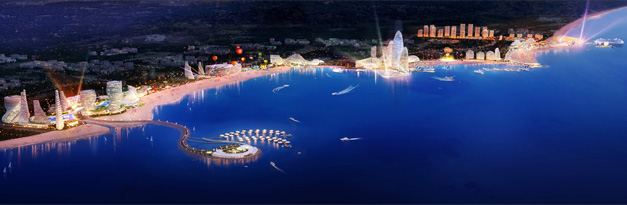 山東日照夢(mèng)想海岸濱海旅游綜合體旅游規(guī)劃鳥瞰圖